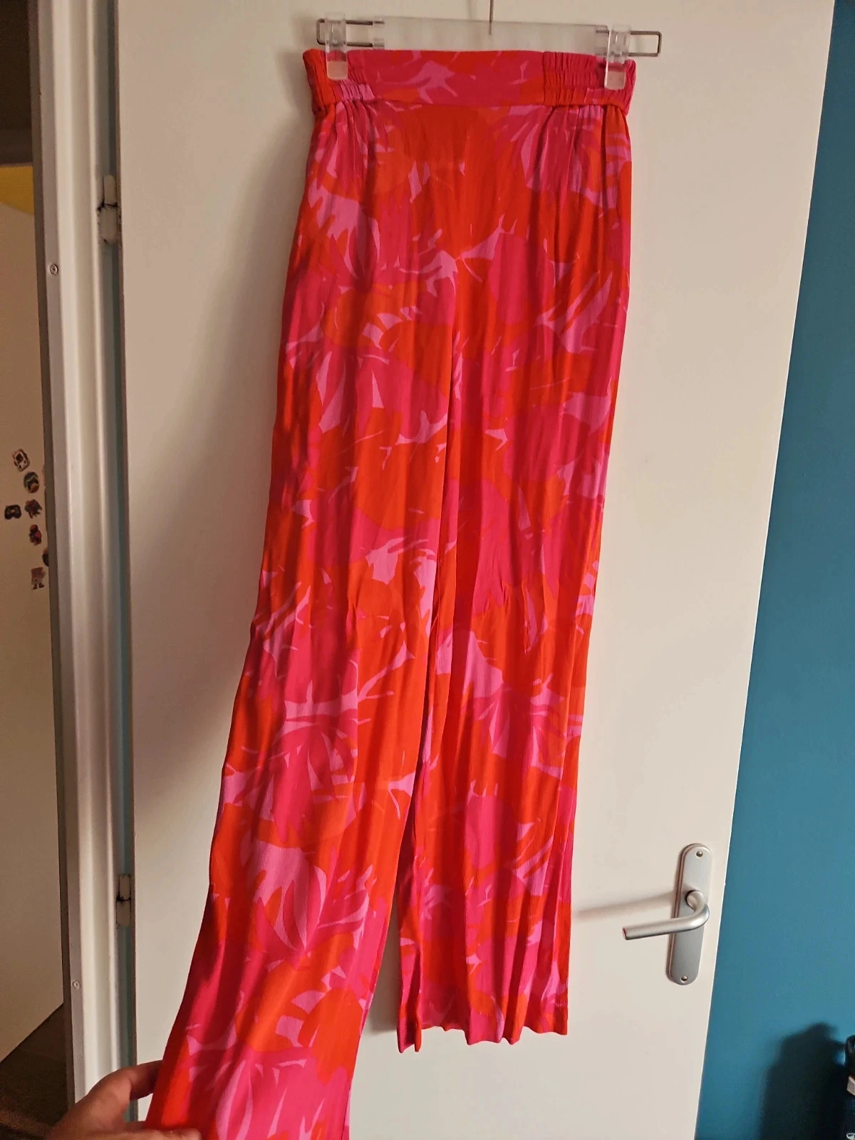 Pantalon tres leger taille elastique  femme XS/34 ete ou mi saison